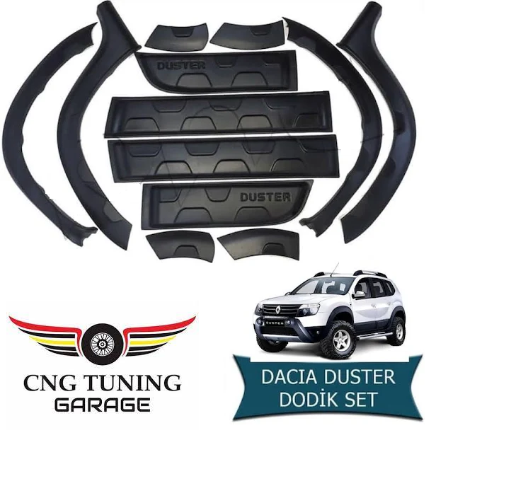 Dacia Duster Dodik Seti Damalı 2009-2017 Model Arası Siyah Full Set