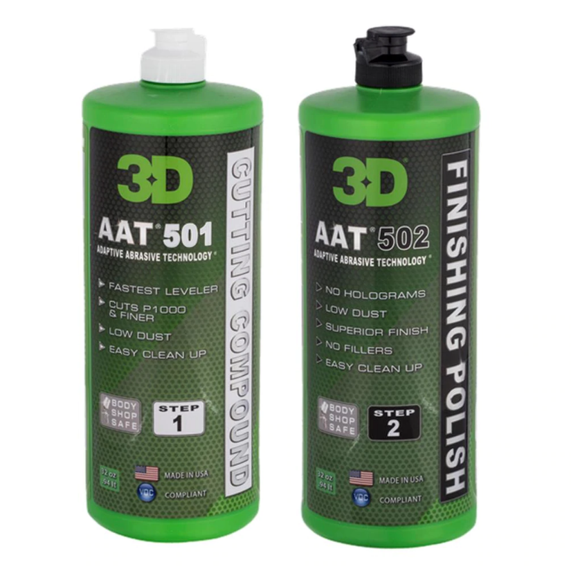 3D Profesyonel Pasta ve Cila Seti 2 x 976 ml. AAT 501 ve AAT 502