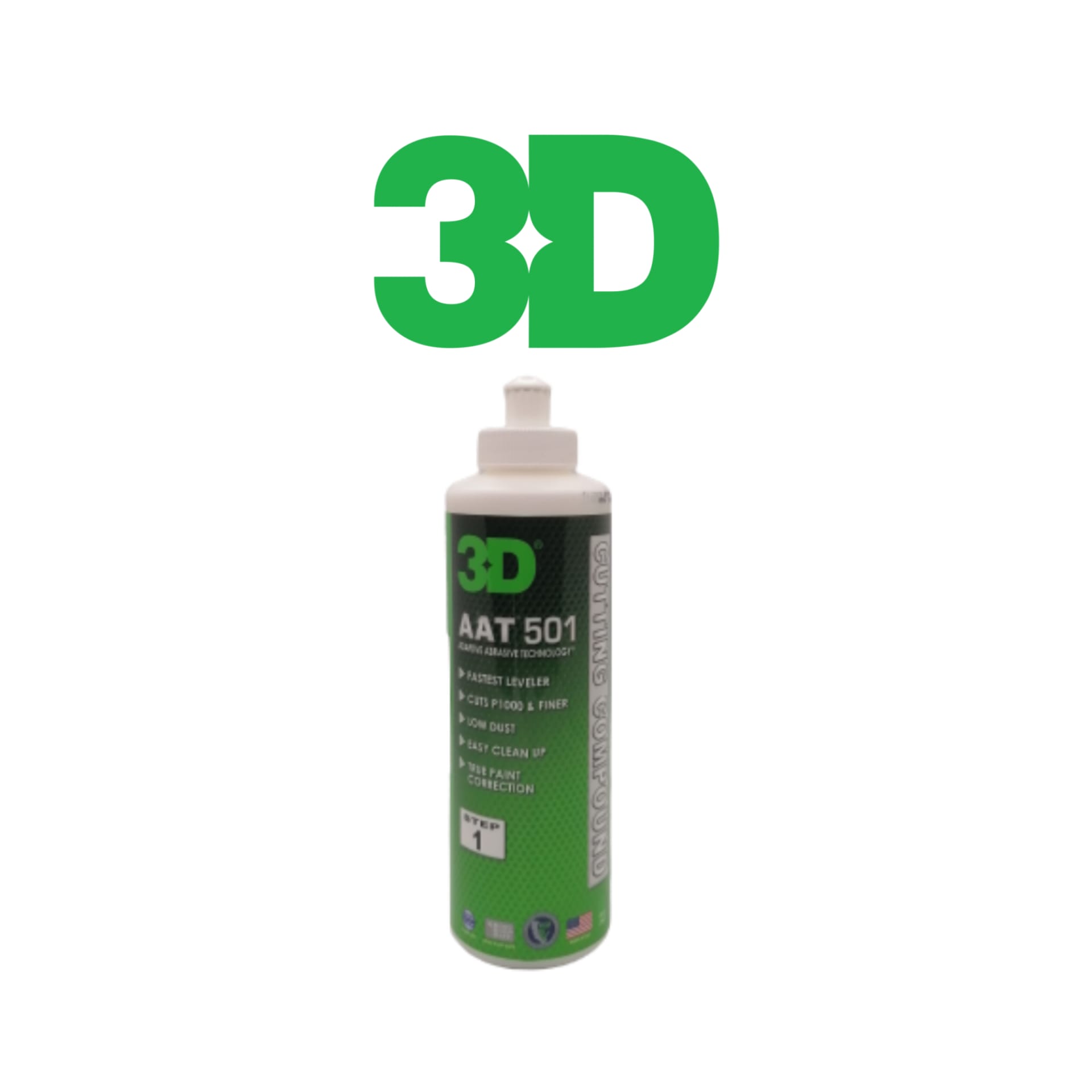 3D AAT 501 Rubbing Compound Çizik Giderici Pasta 250ML