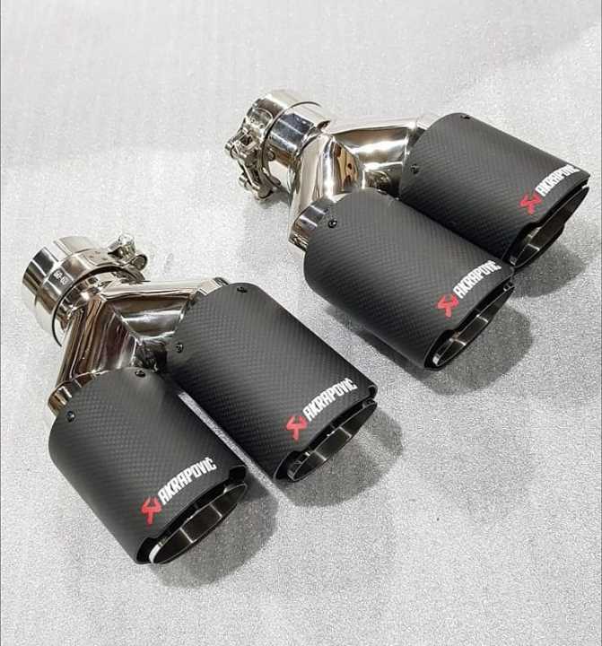 AKRAPOVIC EGZOZ BOLMELI DUAL 76 mm